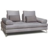 CITY Canapé microfibre Merano 3 pl. microfibre beige coussins déco