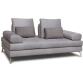 CITY Canapé microfibre Merano 3 pl. microfibre beige coussins déco