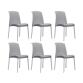 SCAB DESIGN Chaise Jenny lot de 6 chaises gris clair
