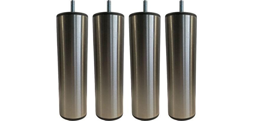 MRG Jeu de pieds Cylindre Samoa D6 cm inox filetage 8 mm