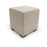 ALTEREGO DIVANI Pouf Pouf square tissu dublin taupe