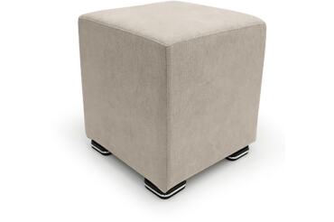 ALTEREGO DIVANI Pouf Pouf square tissu dublin taupe