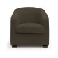 ALTEREGO DIVANI Fauteuil Pollon tissu dublin marron