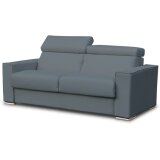 CITY Canapé lit Andorra 3 places tissu ritz gris 140 cm