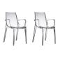 SCAB DESIGN Fauteuil Lot de 2 fauteuils Vanity transparent