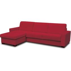 CITY Canapé lit Varsavia canapé 3 places angle reversible rouge140