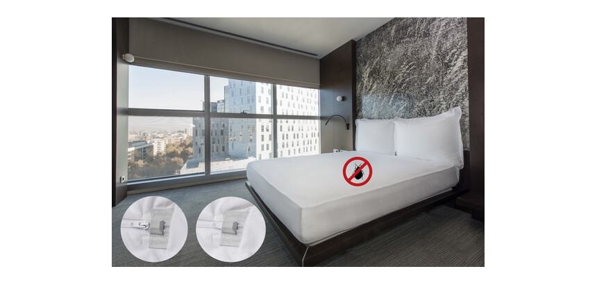 B-SENSIBLE Protège matelas BugSecure Bonnet 30 cm anti-punaise de lit