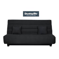 UB DESIGN Canapé lit Axel CC 130 mousse 35 kg couette noire