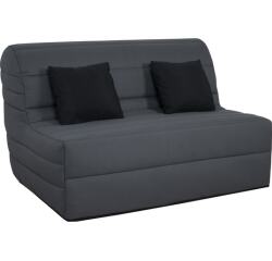 CONCEPT1 Canapé lit Caly BZ 140 mousse 28 kg couette grise