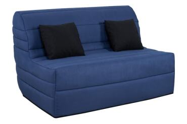 UB DESIGN Canapé lit Caly BZ 140 mousse 28 kg couette marine