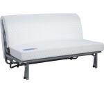 CONCEPT1 Canapé lit Caly BZ 140 mousse 28 kg couette taupe