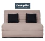 CONCEPT1 Canapé lit Caly BZ 140 mousse 28 kg couette taupe