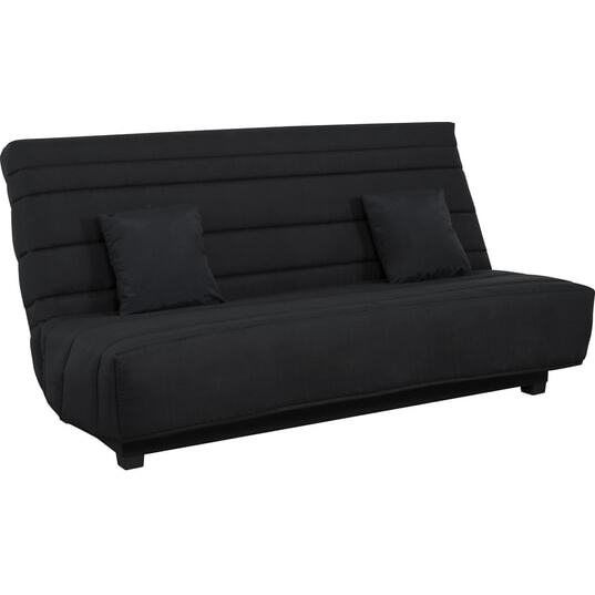 UB DESIGN Canapé lit Caly CC 130 mousse 28 kg couette noire