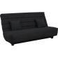 UB DESIGN Canapé lit Caly CC 130 mousse 28 kg couette noire