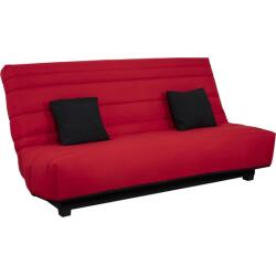 UB DESIGN Canapé lit Caly CC 130 mousse 28 kg couette rouge