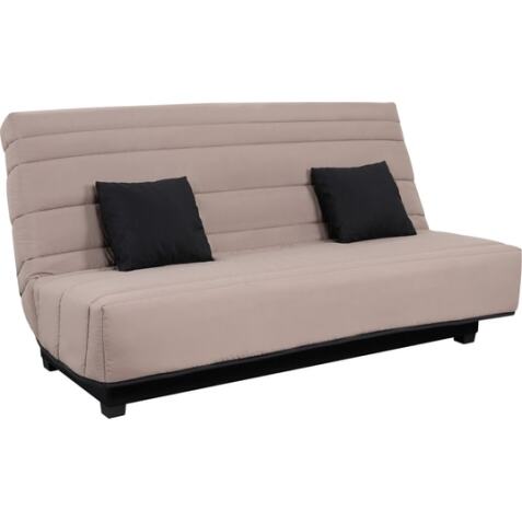 UB DESIGN Canapé lit Caly CC 130 mousse 28 kg couette taupe