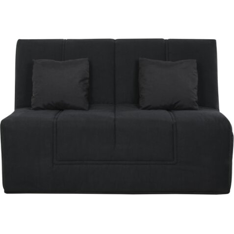 UB DESIGN Canapé lit Hight slyde 140 Ressorts couette noir