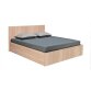 UB DESIGN Sommier 140 x 190 Madrid 140x190 + tête de lit chene blanchi