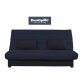 UB DESIGN Canapé lit Romy CC 130 mousse 35 kg couette grison