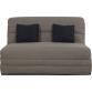 UB DESIGN Canapé lit Wanda Slyde 140 ressorts couette taupe