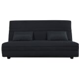 UB DESIGN Canapé lit Wanda CC 130 ressorts couette noir