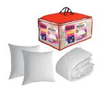 DODO Ensemble couette + 2 oreillers Pack Maison 220 x 240 cm + 2 oreillers 60 x 60