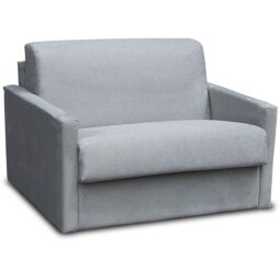 CITY Fauteuil convertible Aosta tissu gris couchage 75x195 cm