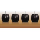 MRG Jeu de pieds Boule Boule H 9,5 cm D 9,5 cm filetage 8mm