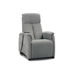 SPAZIO RELAX Fauteuil Relaxation Asia 78 cm 2 moteurs tissu marvel gris