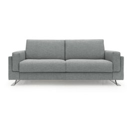 ALTEREGO DIVANI Canapé lit Odino canapé 3 places convertible gris clair 160cm