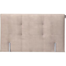 TEMPUR Tête de lit Quadro 184 cm velours gris perle D65