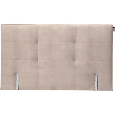 TEMPUR Tête de lit Quadro velours gris perle D65