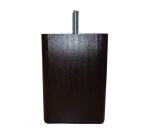 MRG Jeu de pieds Carré Carre H 10 cm L 8 cm gris souris filetage 8 mm