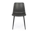 BIZZOTTO Chaise Lot de 2 C. Kyra Pu anthracite vintage