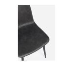 BIZZOTTO Chaise Lot de 2 C. Kyra Pu anthracite vintage