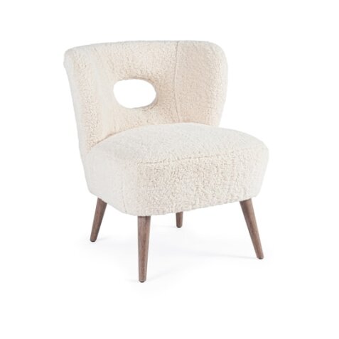 BIZZOTTO Fauteuil Cortina effet laine