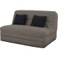 UB DESIGN Canapé lit Romy Slyde 140 mousse 35 kg couette taupe