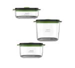 Pack Boîtes fraîcheur 0,7 L + 1,2 L + 1,8 L pour machine sous vide Foodsaver, FFC026X01