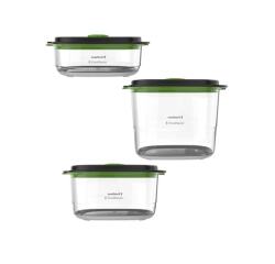 Pack Boîtes fraîcheur 0,7 L + 1,2 L + 1,8 L pour machine sous vide Foodsaver, FFC026X01