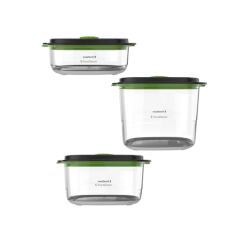 Pack Boîtes fraîcheur 0,7 L + 1,2 L + 1,8 L pour machine sous vide Foodsaver, FFC026X01