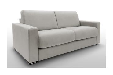 ALTEREGO DIVANI Canapé lit Pluslit canapé convertible 3 places gris clair 140