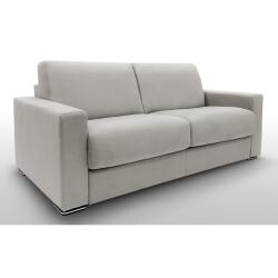 ALTEREGO DIVANI Canapé lit Pluslit canapé convertible 3 places gris clair 140