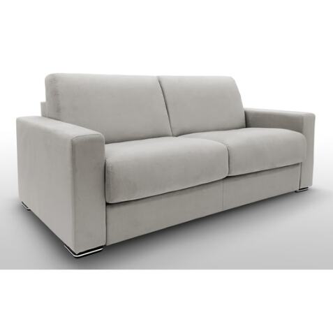 ALTEREGO DIVANI Canapé lit Pluslit canapé convertible 3 places gris clair 140