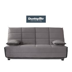 UB DESIGN Canapé lit Emylia clic clac MF gris matelas Dunlopillo 35kg