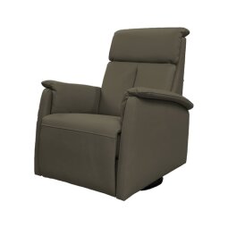 SPAZIO RELAX Fauteuil relaxation cuir William fauteuil manuel cuir Tortora 328