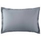 ANNE DE SOLENE Taie d'oreiller Eclat 50 x 75cm argent satin coton 120F