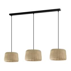 ALUMINOR Suspension Suspension XENIA noir et Osier