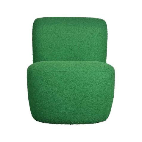 OPJET PARIS Fauteuil tissu Fauteuil Eve bouclette vert