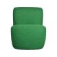OPJET PARIS Fauteuil tissu Fauteuil Eve bouclette vert