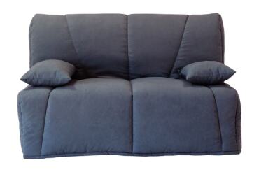 CONFORTEAM Canapé lit EDEN BZ 140 gris foncé matelas 35 kg